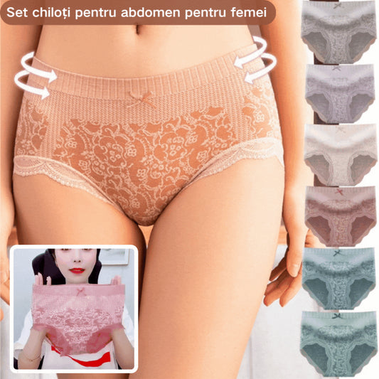 🔥Promoție de primăvară - Ultimele 2 zile: Reducere 40%!🔥【Cumpără 4, primești 4 gratis】Chiloți pentru femei, talie înaltă, antibacterieni, cu absorbție și eliminare a umezelii.3968058